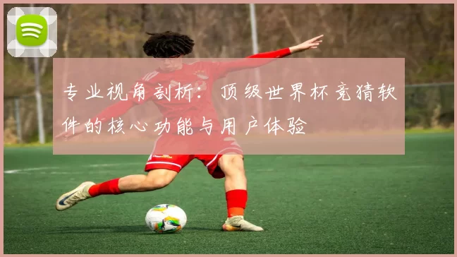 专业视角剖析:顶级世界杯竞猜软件的核心功能与用户体验