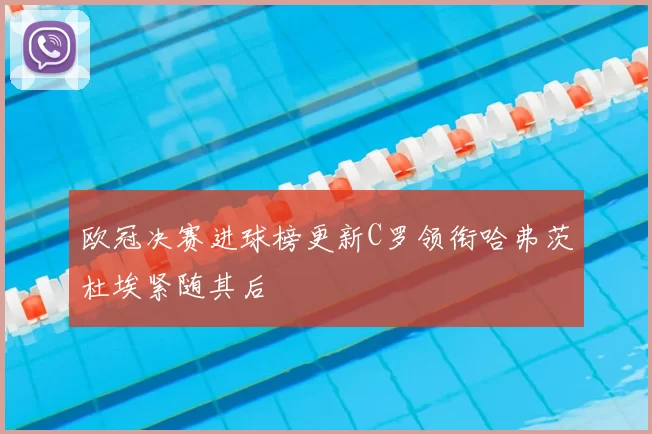 欧冠决赛进球榜更新C罗领衔哈弗茨杜埃紧随其后